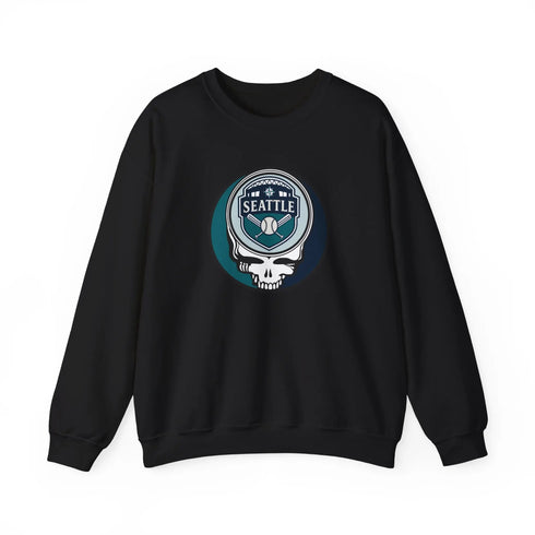 Grateful Dead - Seattle Mariners Grateful Dead Stealie Crewneck Sweatshirt - MLB - StealieShop